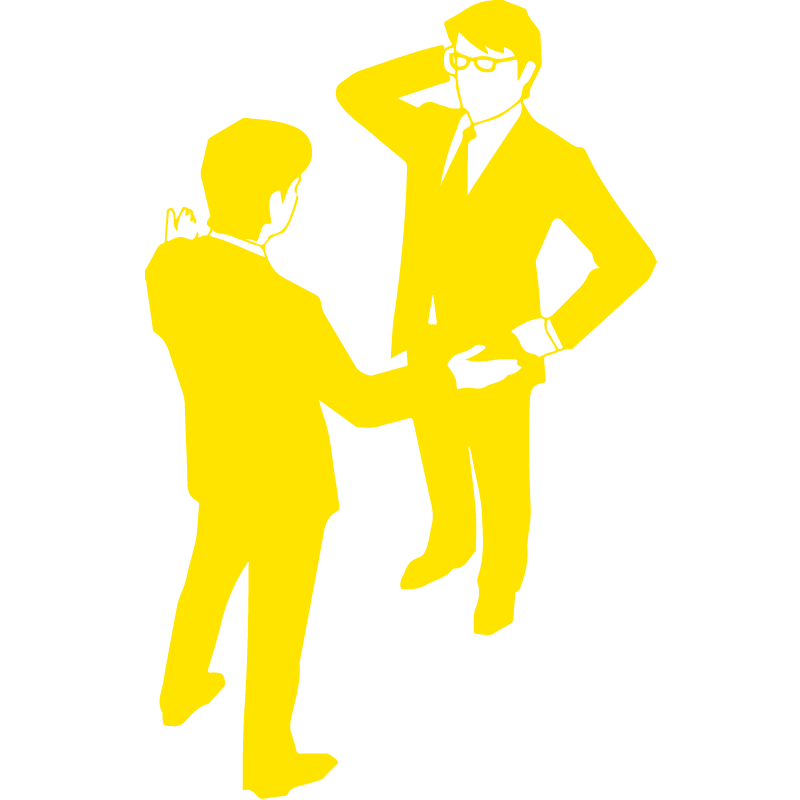 完成して安心する担当者